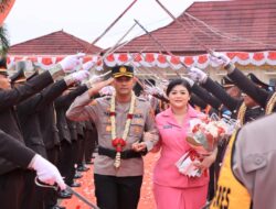 Farewell And Wellcome Parade Iringi Pisah Sambut Kapolres Lampung Utara