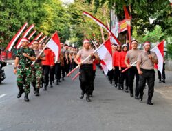 Peringati HUT RI ke 78, Kodim 0726/Sukoharjo dan Polres Pererat sinergitas dengan olah raga bersama