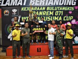 Kodim Pekalongan Juara Bulutangkis Danrem 071/Wijayakusuma Cup