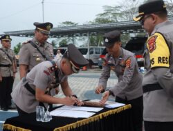 Hadapi Pemilu 2024, Pesan AKBP Yusriandi Saat Sertijab Kepada Pejabat Baru: Jaga Kondusifitas Kamtibmas