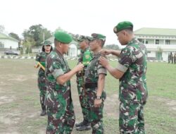 Korem 045/Gaya Melaksanakan Tugas Bantuan ” PANGDAM ll/SRIWIJAYA ” Latihan Gladi Posko 1 