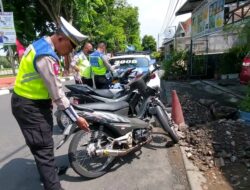 Polrestabes Semarang Menindak Knalpot Non Standar