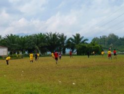 Jelang Ramadhan, Pemuda Pekon Gunung Tiga Adakan Pertandingan Sepakbola