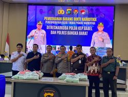 Sat Resnarkoba Polres Bangka Barat Musnahkan Barang Bukti Narkoba Seberat 35 Kg