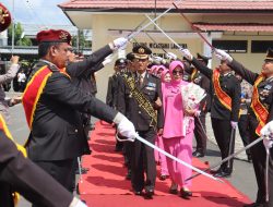 Tujuh Personil Polres Lamsel di Lepas Purnabaktikan