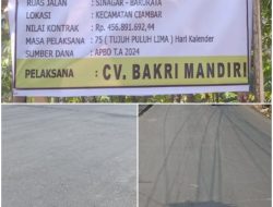 Pemeliharaan Rutin Ruas Jalan Sinagar-Barurata Ciambar