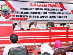 Plt Bupati Lamsel Buka Bimtek Pembuatan PP dan PKB Bagi Perusahaan