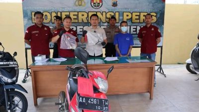 Maling Motor Ditangkap Polres Kebumen di Jakarta Utara