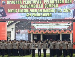 Polda Jateng Lantik 1.079 Bintara Baru di SPN Purwokerto