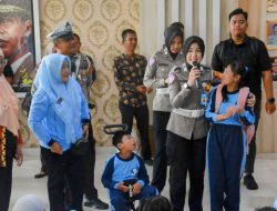 Polda Lampung Dukung Pendidikan Inklusif, Anak-Anak SDB Kunjungi Polresta Bandar Lampung