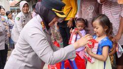 Kapolresta Cirebon Menjenguk dan Berikan Bantuan Anak Asuh Stunting