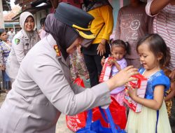 Kapolresta Cirebon Menjenguk dan Berikan Bantuan Anak Asuh Stunting