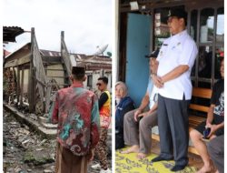 Pj. Bupati Nukman Meninjau Lokasi Kebakaran di Kecamatan Way Tenong.