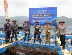 Waka Polda Lampung Turut Dampingi KSAL Tinjau Program Ketahanan Pangan Nasional dan Makan Bergizi Gratis, di Lampung