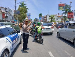 Polda Lampung Imbau Masyarakat Patuhi Aturan, Saat Alihkan Arus Lalu Lintas 