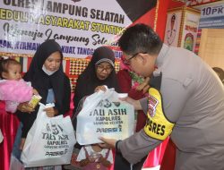 Polres Lampung Selatan Gelar Kegiatan Jumat Berkah, untuk Peduli Stunting