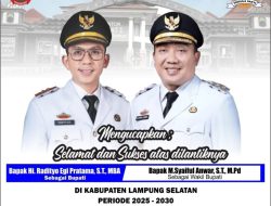 DPC AWPI Lamsel, Ucapkan Selamat kepada Bupati dan Wakil Bupati Lamsel Radityo Egi Pratama dan Saiful Anwar