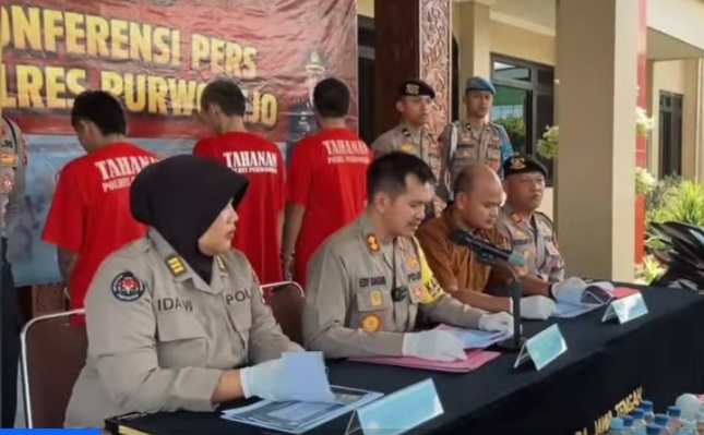 Polres Purworejo menggelar Press Release, Operasi Cipta Kondisi menjelang Ramadan dan Idul Fitri 1446 H 
