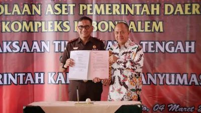Kajati Serahkan Aset Kebondalem ke Pemkab Banyumas
