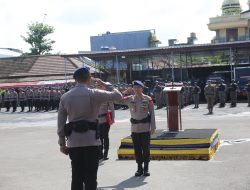 Upacara Pembinaan Tradisi Bintara dan Tamtama Remaja Satbrimob Polda Lampung