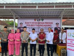 Baksos 1000 Paket Sembako dan Pengobatan Gratis Polres Tulungagung Bersama Forkompimda dan Paguyuban Pencak Silat Bandung