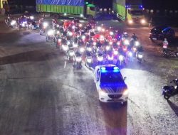 Kerja Nyata Polisi Kawal Keamanan Pemudik dari Pelabuhan Sampai Perbatasan Bandar Lampung