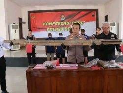 Ringkus 4 Pelaku Pengeroyokan di Bonang, Polres Demak Gelar Release