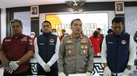 Polres Banjarnegara menggelar konferensi pers pengungkapan kasus narkoba 
