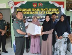 Danrem Wijayakusuma Resmikan Rehab Panti Asuhan dan Serahkan Akta Lahir
