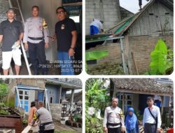 Anggota Polres Wonosobo Renovasi 3 Warga Tak Layak Huni di Desa Wonosobo