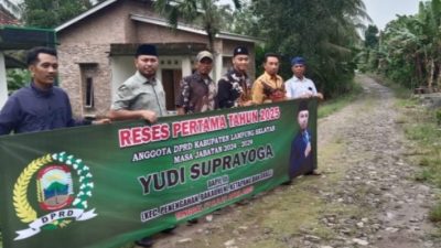 30 Tahun Tak Tersentuh Pembangunan Jalan, Yudi Suprayoga Anggota DPRD Lamsel: Kita Akan Perjuangkan