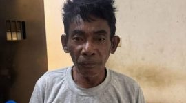 S, anggota GRIB Jaya ranting Harjamukti yang telah dibekuk polisi di Siak,Riau