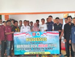 Pekon Ringin Sari Gelar Musdessus Pembentukan Koperasi Merah Putih Wujudkan Kemandirian Ekonomi