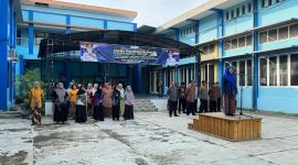 Upacara Peringatan Hardiknas di SMAN 2 Nganjuk berlangsung khidmat 