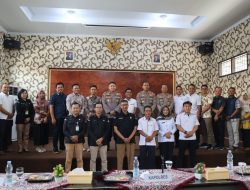 Memperkuat Koordinasi dan Sinergi, KPU dan Bawaslu Bersama Kapolres Lamsel