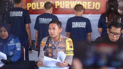 Empat Pelaku Koperasi Simpan Pinjam Abal-abal Lakukan Kekerasan Diringkus Polres Purworejo