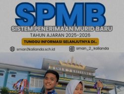 SMA Negeri 2 Kalianda Lamsel, Dinobatkan Jadi Sekolah Unggulan Tahun 2025 LAMPUNG