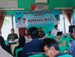 Pemdes Kekiling Gelar Musdesus Kopdes Merah Putih : Semangat Gotong Royong