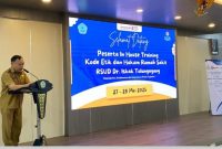 In House Training Kode Etik dan Hukum RSUD Dr Iskak Tulungagung 