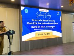 RSUD Dr.Iskak Tulungagung Gelar In House Training Kode Etik dan Hukum Rumah Sakit