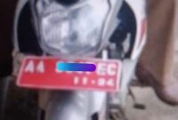 Motor dinas Pemdes Karangrejo, Kecamatan Kutoarjo yang diisukan digadaikan kepala desa setempat (Ist)