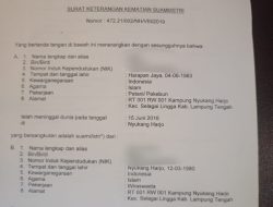 Dugaan Ingin Menikah Lagi, Istri Buat Surat Kematian Suami, Kepala Kampung Turut Terseret