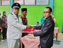 Camat Ahmad Ahnuh Pimpin Sertijab Peratin Pekon Sukananti