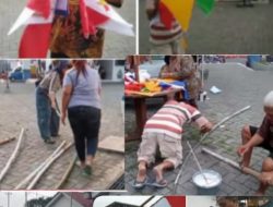 Semarakkan HUT RI ke-80, Warga Terminal Tipe A Tidar Pasang Bendera Merah Putih dan Menghias