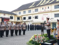 Polrestabes Semarang Gelar Upacara Hari Juang Polri, Sertijab dan Pemberian Penghargaan