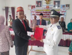 Serah Terima Jabatan Dari Pj peratin Ke Peratin Terpilih