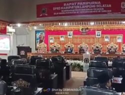Rapat Paripurna” Memperingati HUT ke-80 RI, di Hadiri Seluruh Anggota DPRD kab Lamsel