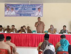 Pemdes Pisang Bersama Forkopimcam Penengahan Adakan Rapat MusrenbangDes Tahun Anggaran 2026