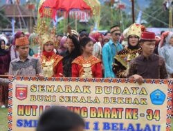 Semarak Hut Ke-34 Lambar, Melestarikan Tradisi Adat Budaya.