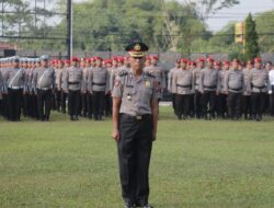 Waka Polres Blitar Pimpin Upacara Korps Raport Kenaikan Pangkat Pengabdian